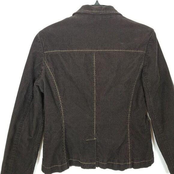 Boden Women Tailored Cotton Cord Semi Fitted Blazer Jacket US 10 Brown Preppy - Picture 4 of 6